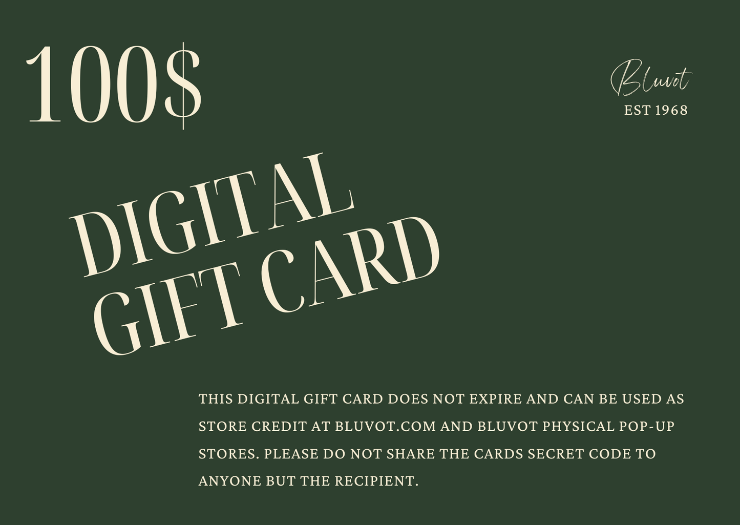 BLUVOT GIFT CARD