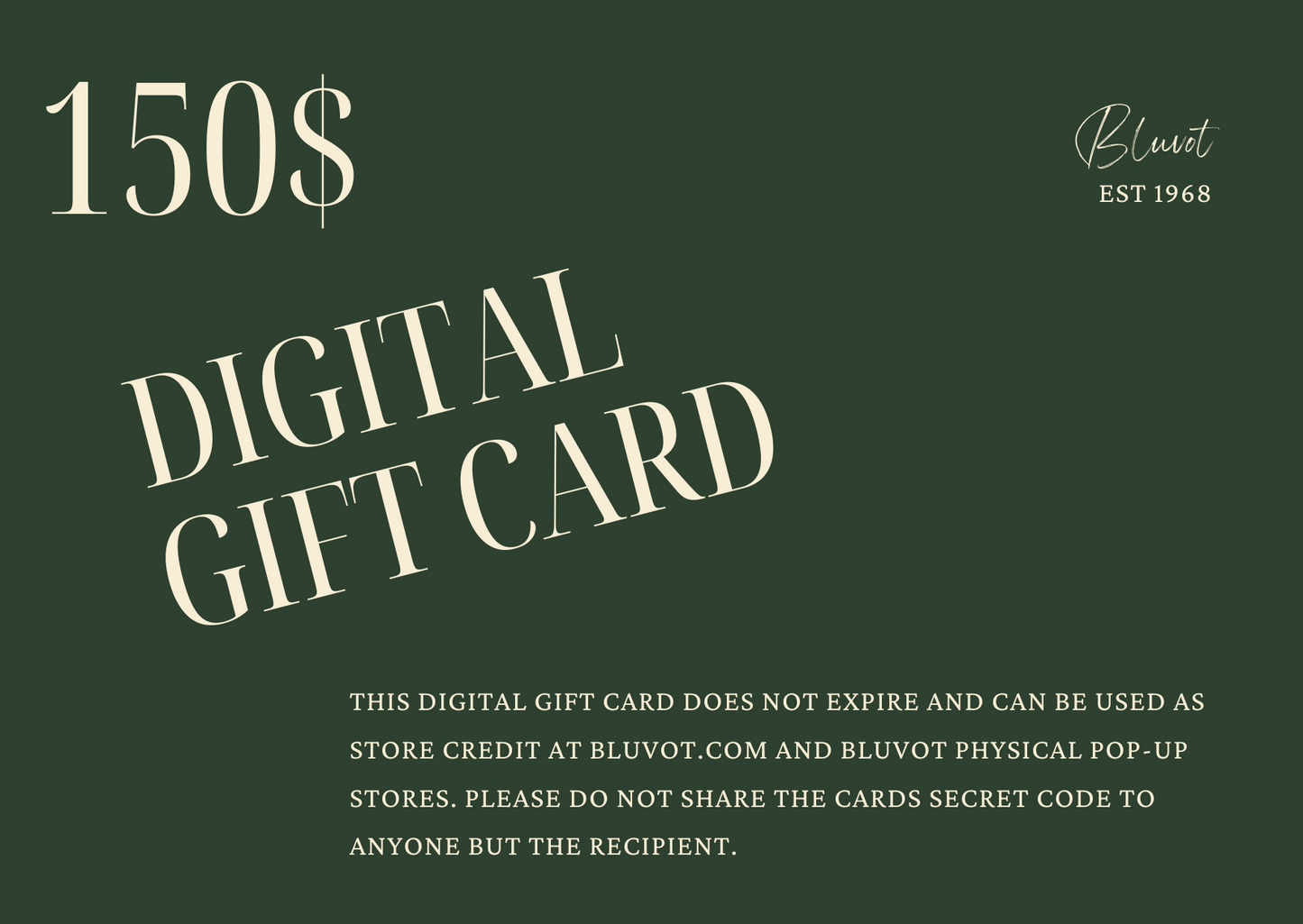 BLUVOT GIFT CARD
